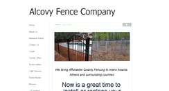 Desktop Screenshot of alcovyfence.com